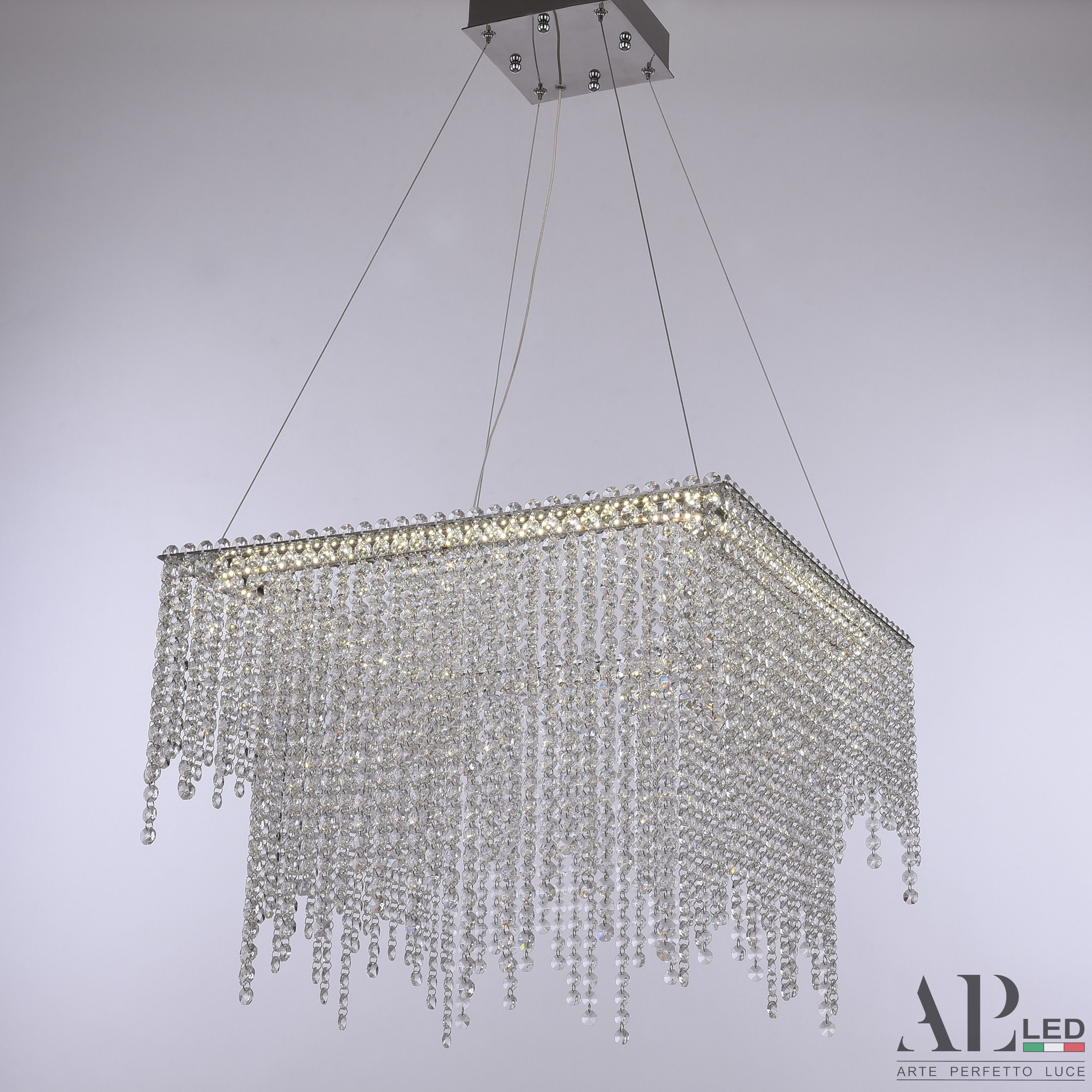 Хрустальная люстра APL LED Sicilia SH04.52.D.Ni.4000_BI