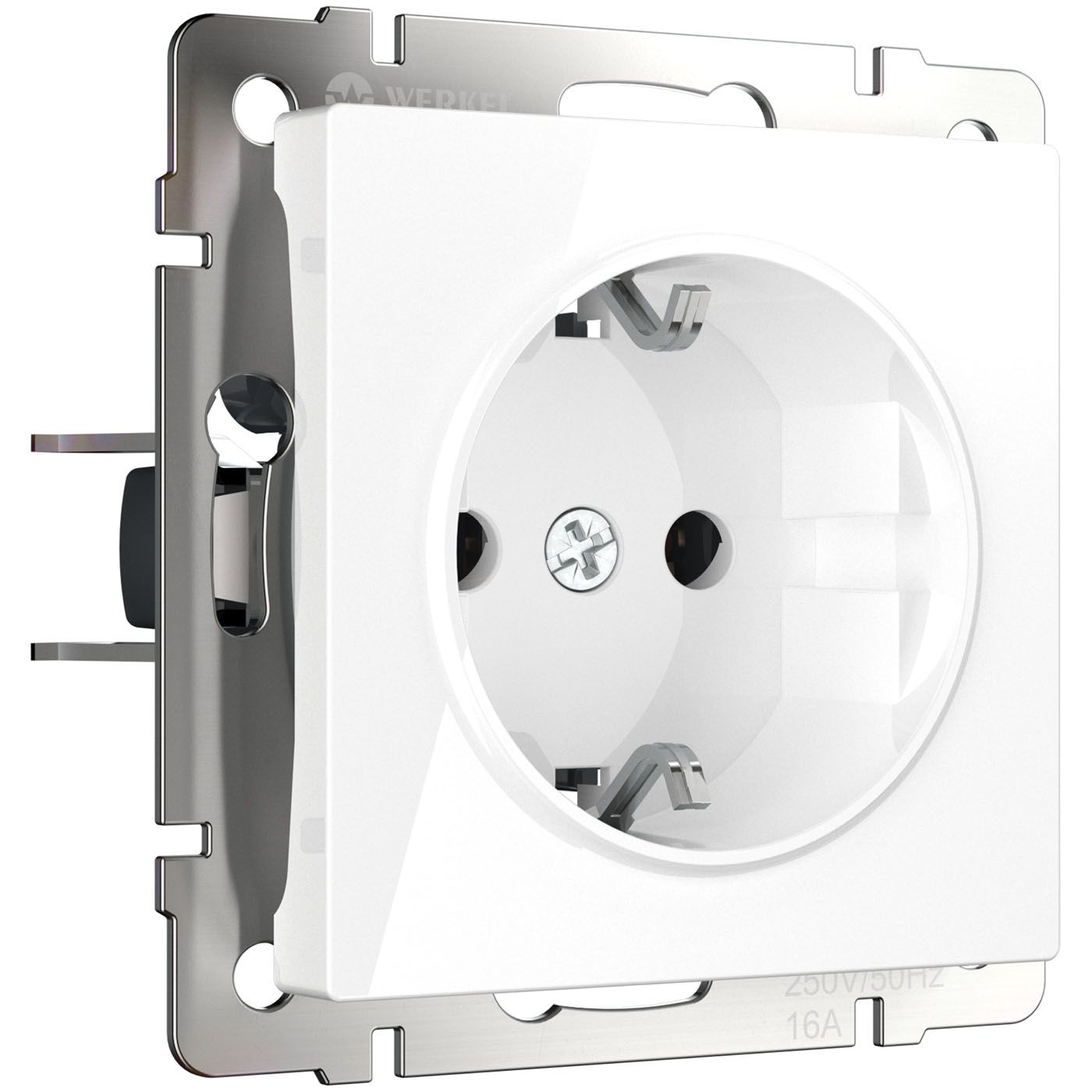 Розетка с заземлением и шторками Werkel WL01-SKGS-01-IP44 a051139_WR