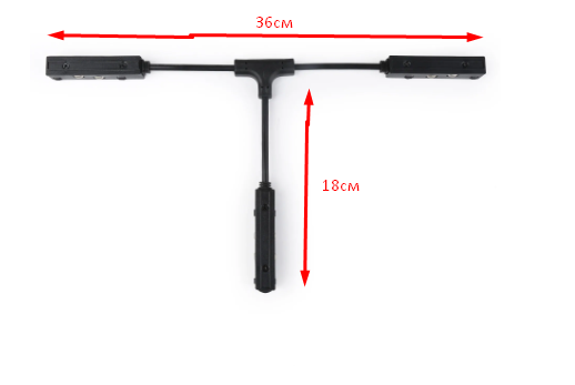 Коннектор питания гибкий т-образный для шинопровода Magnetic Ambrella Light TRACK SYSTEM Track System GL3638_AMB