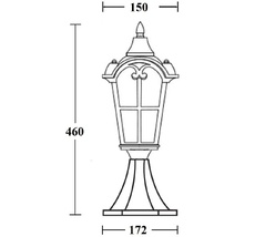 Наземный фонарь IP44 Oasis Light 86104 Gb_OL