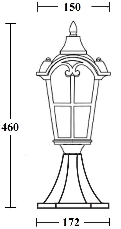 Наземный фонарь IP44 Oasis Light 86104 Gb_OL