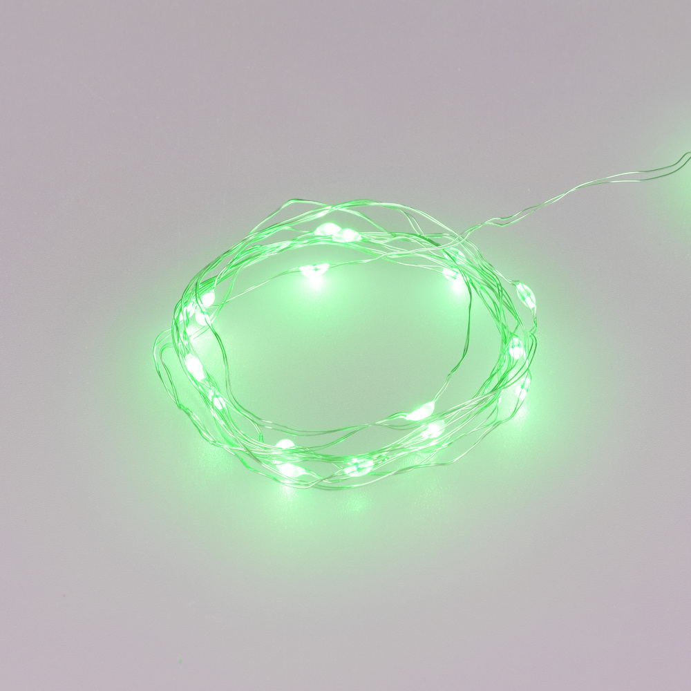 Светодиодная гирлянда ARD-DEW-HOME-2000-CLEAR-20LED-STD Green (1.5V, Battery Pack, Cork) (Ardecoled, IP20) 048695 Arlight 048695_ARL