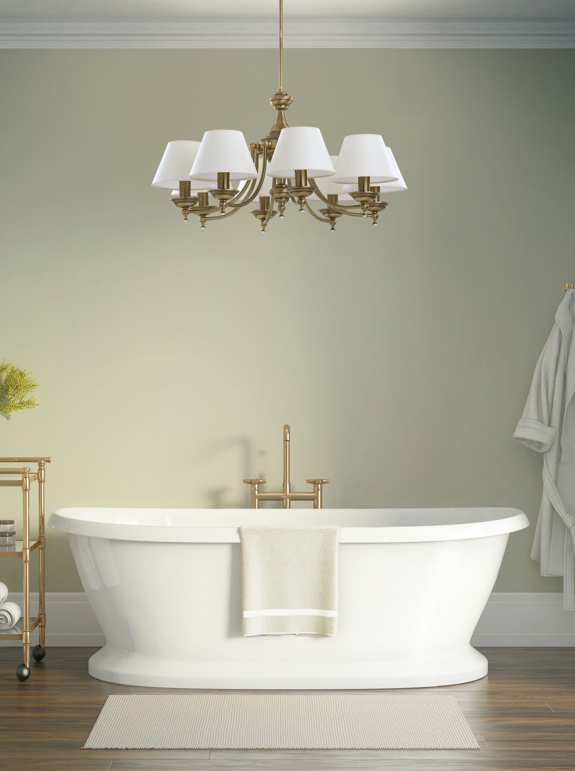 Подвесная люстра Kutek SAN MARINO LAMPSHADE SAN-ZW-8(P/A)CR