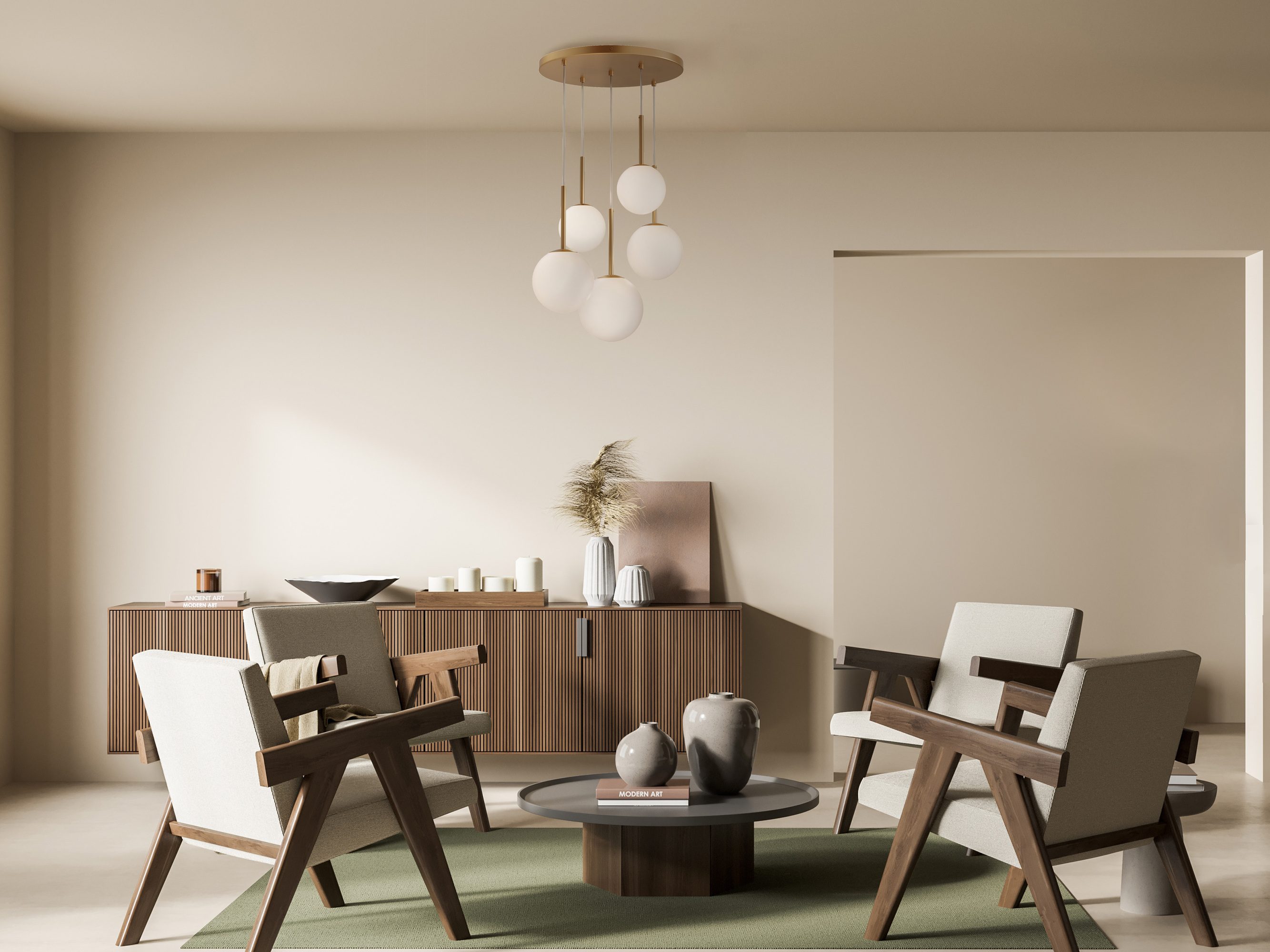 Подвесная люстра Maytoni Basic form MOD321PL-05G1_MY