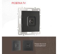 Розетка TV Arte Milano 206.43-1.black