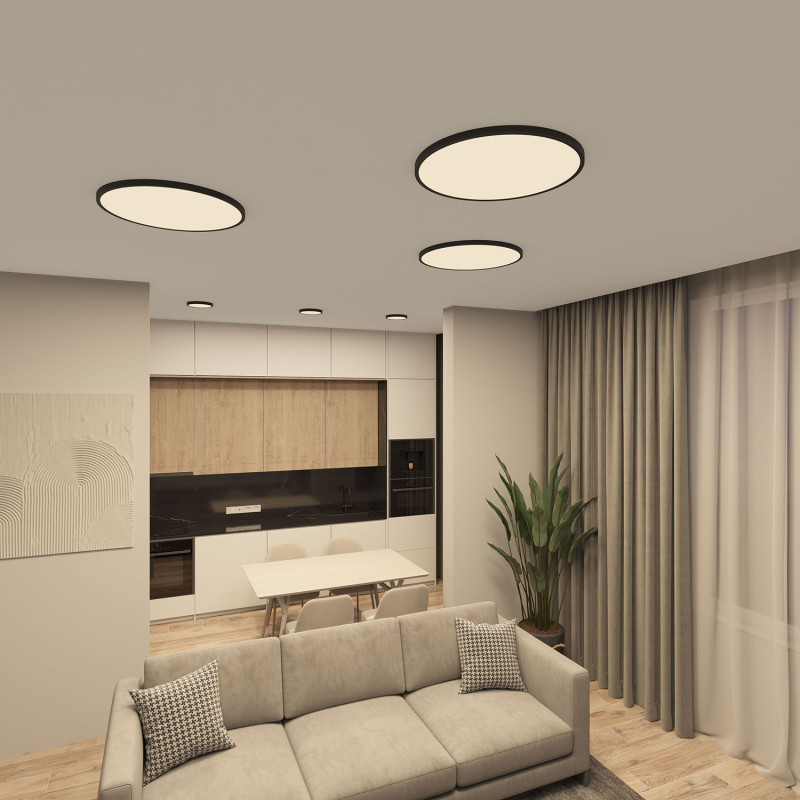 Потолочный светильник Denkirs THIN DK6522-BK