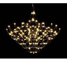 Подвесная люстра светодиодная диммируемая с пультом ДУ Kink Light 07886-115,33(21)_KL