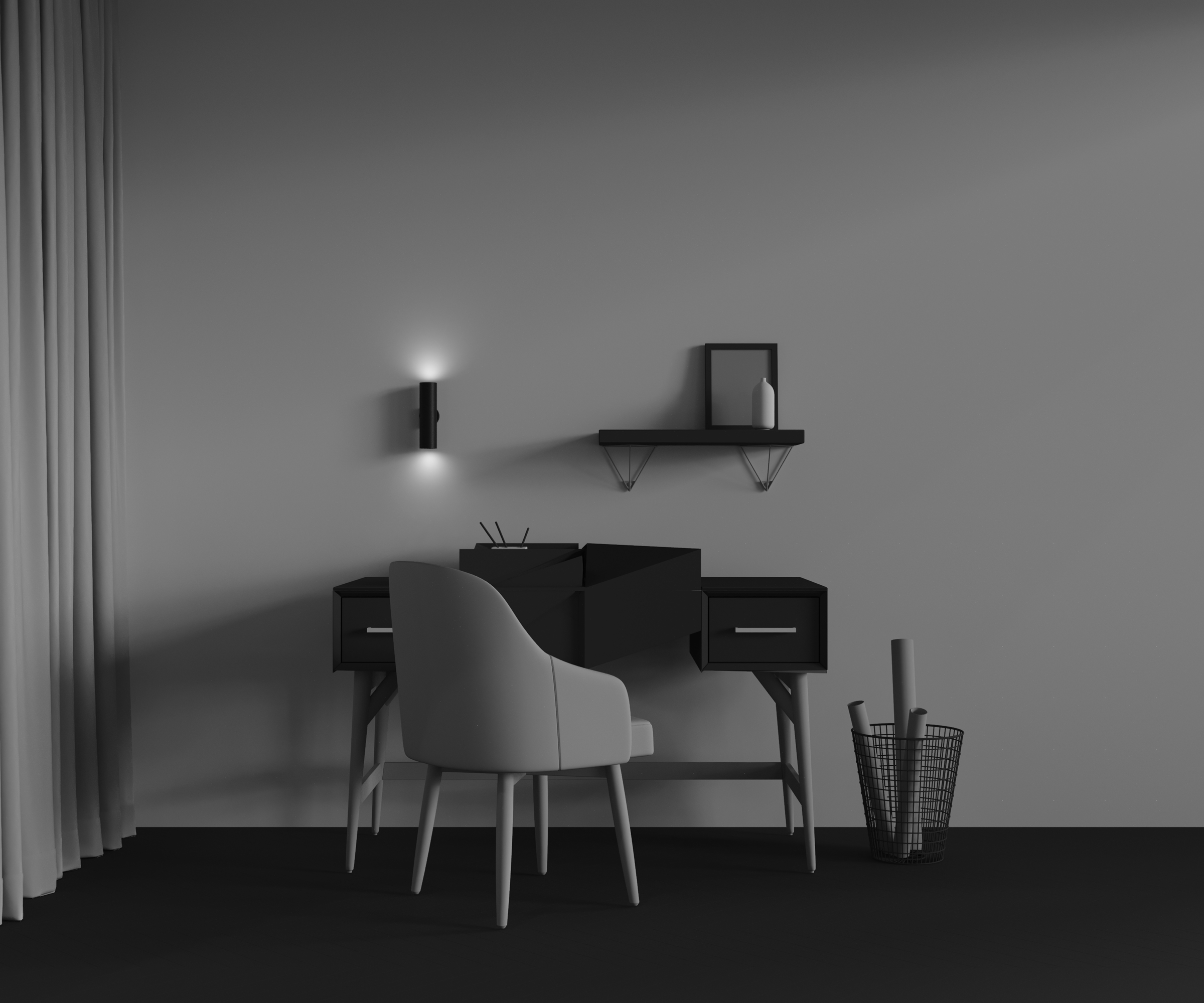 Настенный светильник Maytoni Artisan C080WL-02-GU10-B_MY