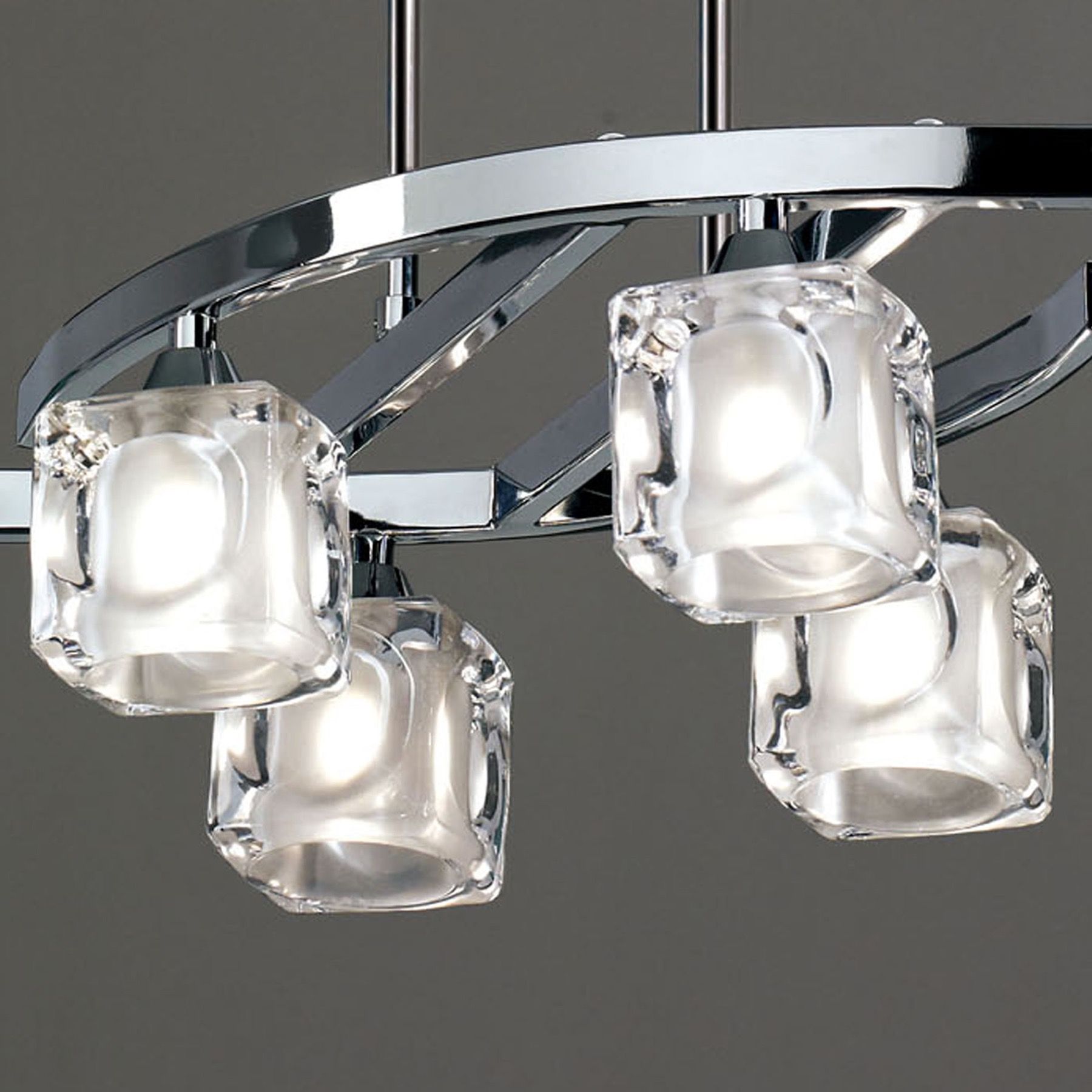 Потолочная люстра Mantra Cuadrax Chrome 0955_MN