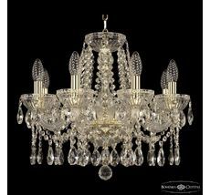 Хрустальная люстра Bohemia Ivele Crystal 5413/8/165 G Clear/M-1G_BI