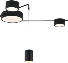 Потолочный светильник с пультом (ночной режим) LED (14028/4С Black) Indigo V000162L