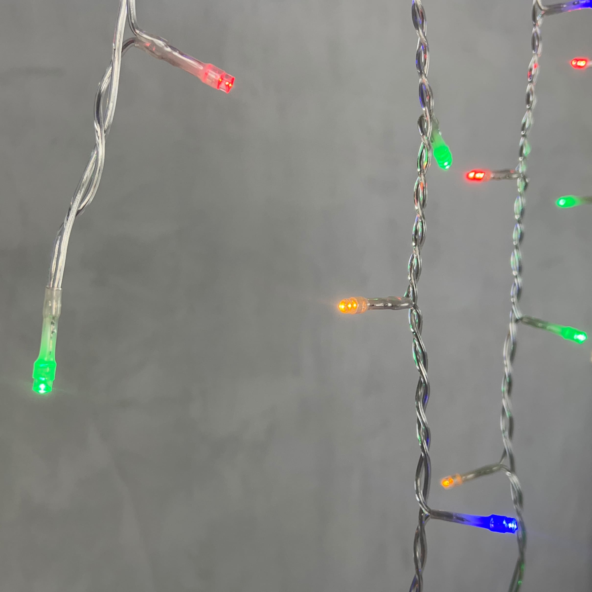 Гирлянда Бахрома 3,1 x 0,5 м Разноцветная 220В, 150 LED, Провод Прозрачный ПВХ, IP54 PIL150-10-2M