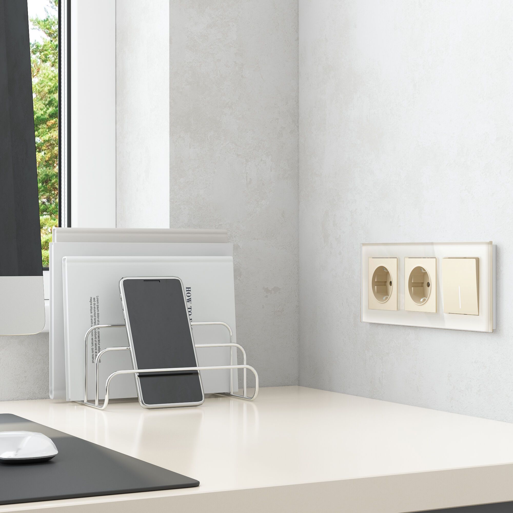 Выключатель одноклавишный с подсветкой Werkel a059279_WR