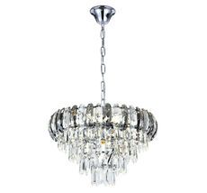 Подвесная люстра светодиодная 50 см на цепи 140008/8P E14*40W Chrome Escada ES0000018_ESC