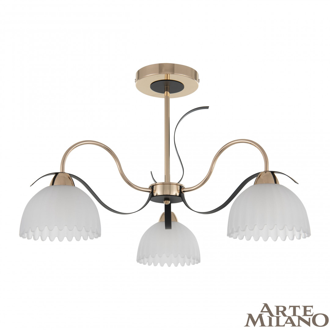 Потолочная люстра Arte Milano Napoli 327306/3 FG+BK