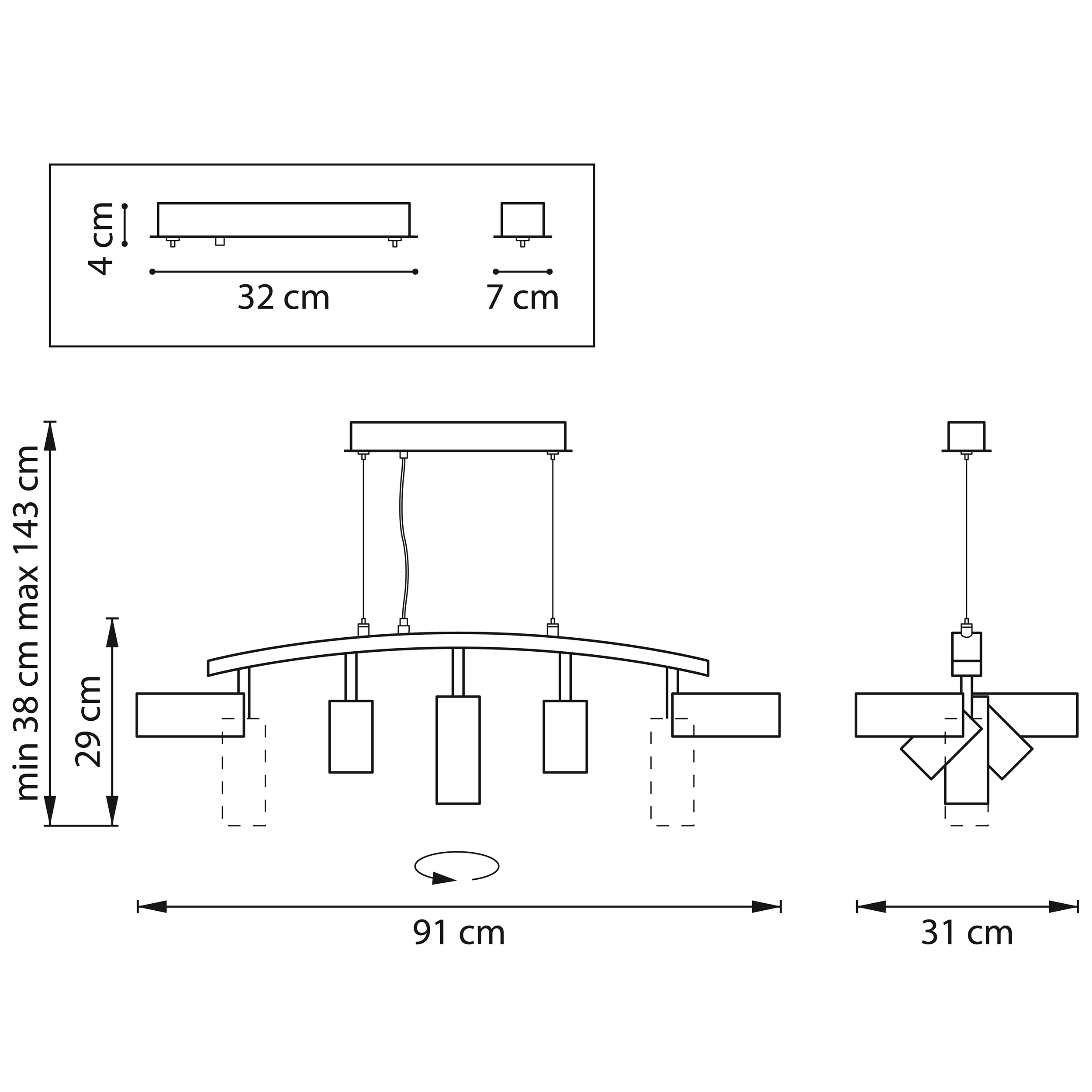Подвесная люстра LightStar Rullo LR735362873_LS