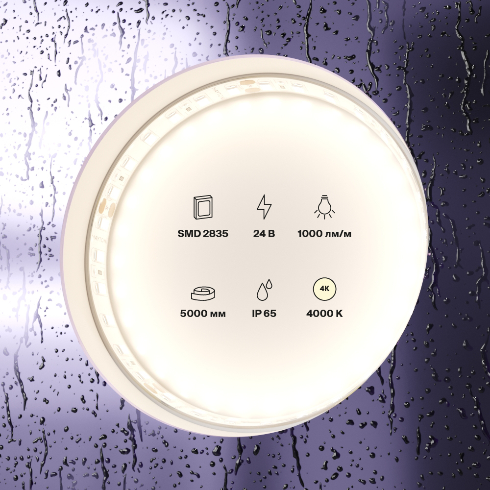 Светодиодная лента 24В Led strip 9,6 Вт 500см 10146_MY