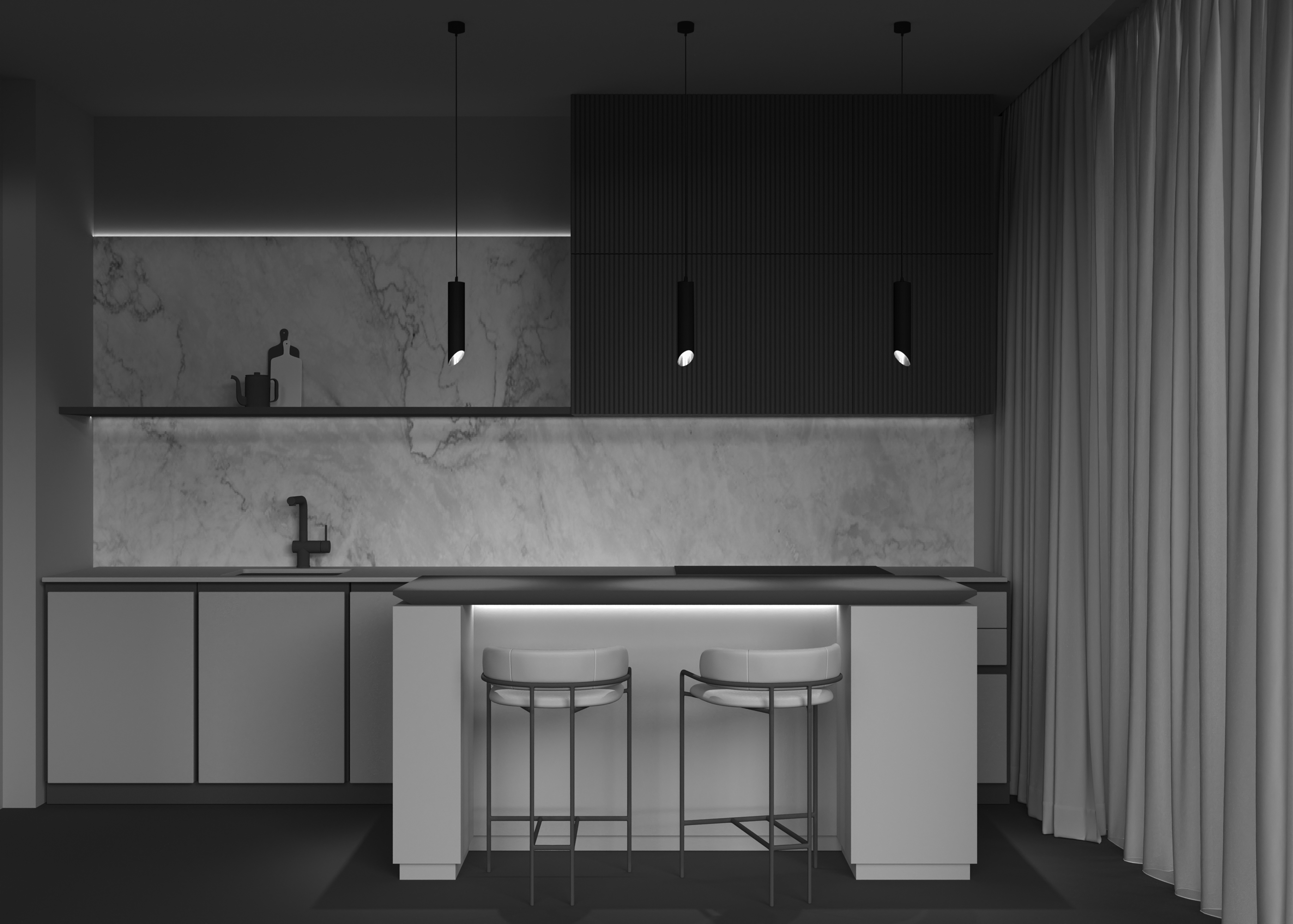 Подвесной светильник Maytoni Technical Lipari P044PL-01-40GU10-B_MY