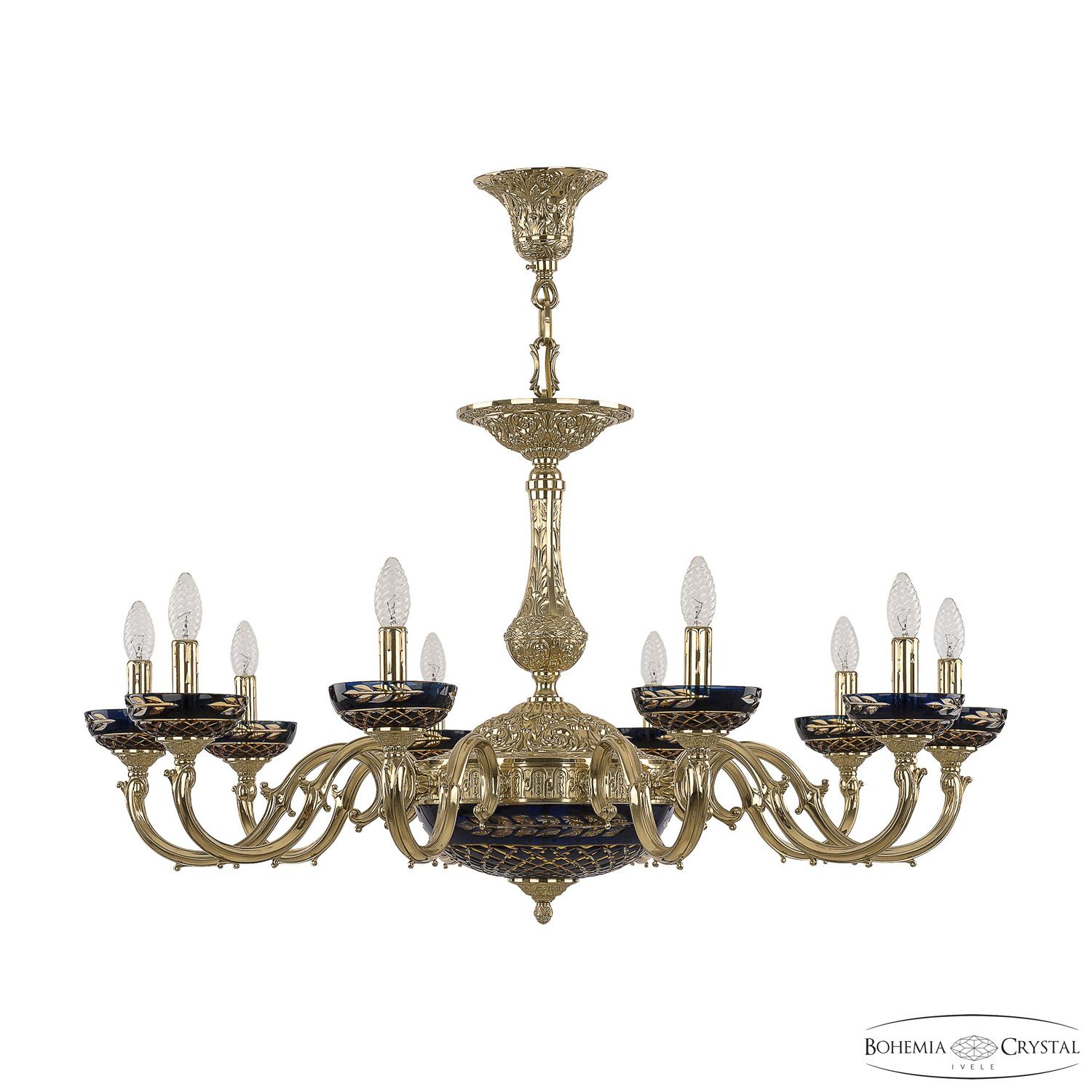 

Подвесная люстра Bohemia Ivele 72101P/10/300 G P Amber-Blue/H-1J, 72101P/10/300 G P Amber-Blue/H-1J