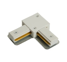 Коннектор угловой однофазный для шинопровода белый Feron 51899_FR