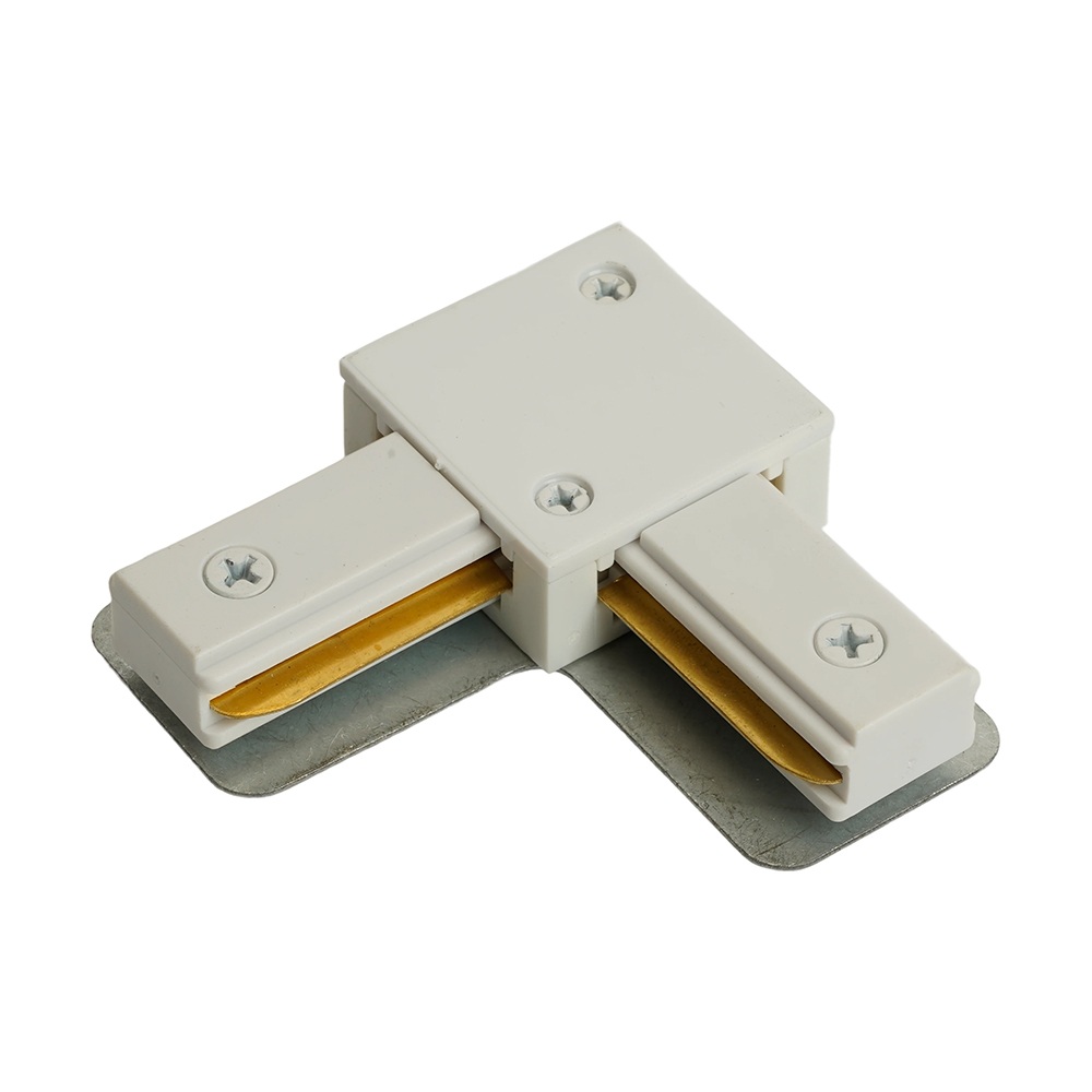 Коннектор угловой однофазный для шинопровода белый Feron 51899_FR