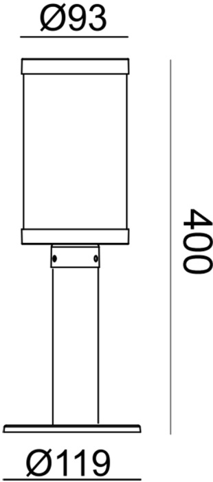 Уличный наземный светильник Escada 30003G/01_ESC